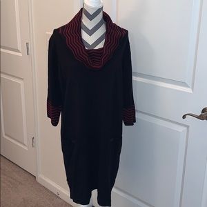 NWOT Studio One Cowl Neck Knit Dress